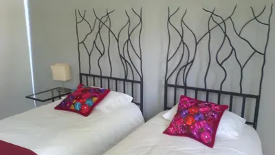 Cama o camas de una habitación en Casa Tepoztlán