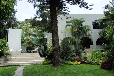 Jardín al aire libre en Casa Tepoztlán