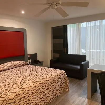 Cama o camas de una habitación en Hotel Atenas Plaza