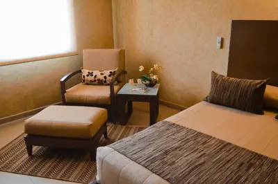 Cama o camas de una habitación en Layfer Express, Córdoba, Ver