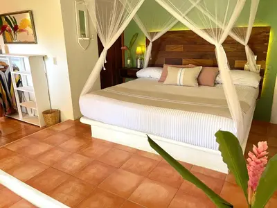 Cama o camas de una habitación en Hotel Casa Mixteca