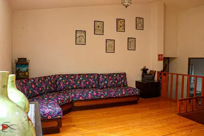 Zona de estar de La Casita de Coyoacán