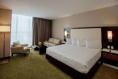 Cama o camas de una habitación en Hilton Garden Inn Puebla Angelopolis