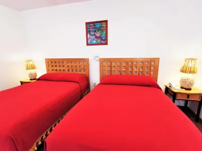 Cama o camas de una habitación en Hotel Casa de la Tía Tere