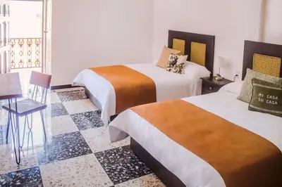 Cama o camas de una habitación en Múcara hotel
