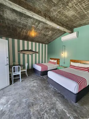 Cama o camas de una habitación en Mas Basico Hotel