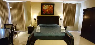 Cama o camas de una habitación en Hotel San Francisco