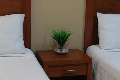 Cama o camas de una habitación en Hotel Marllou