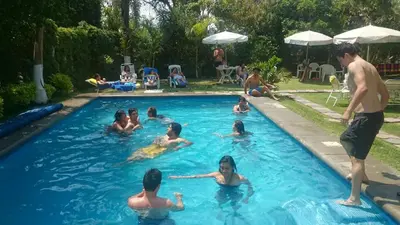 Piscina en o cerca de Quinta Belu Oaxtepec