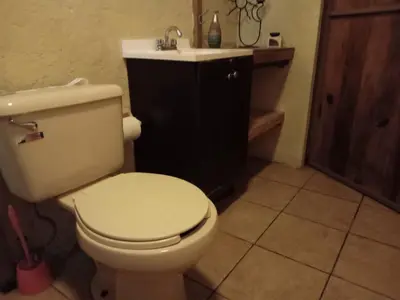 Un baño de La Troje Cabañas