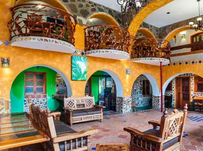 Zona de estar de Casa Miguel Arcangel