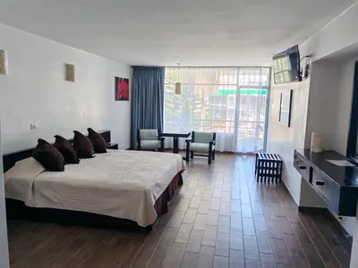 Cama o camas de una habitación en Gran Hotel Xalapa