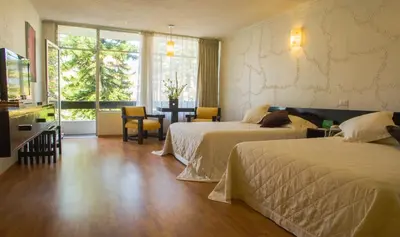 Cama o camas de una habitación en Gran Hotel Xalapa
