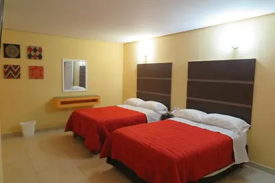 Cama o camas de una habitación en Hotel Bonaday