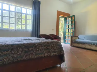 Cama o camas de una habitación en Ollin Calli Hostal-Temazcal