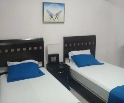 Cama o camas de una habitación en Posada San Cristobal