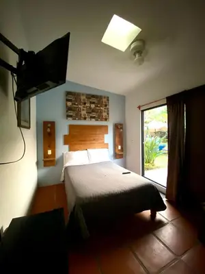 Cama o camas de una habitación en Posada Casa Topiltzin