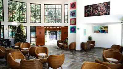 Zona de estar de Hotel Las Puertas de Tepoztlan