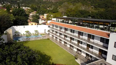 Piscina en o cerca de Hotel Las Puertas de Tepoztlan
