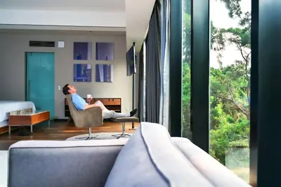 Zona de estar de Krystal Grand Suites Insurgentes