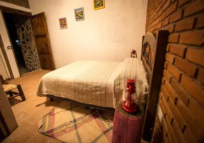 Cama o camas de una habitación en Hotel Boutique Rincon Sagrado