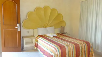 Cama o camas de una habitación en Villas La Lupita