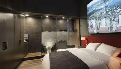 Cama o camas de una habitación en Casa Restauro
