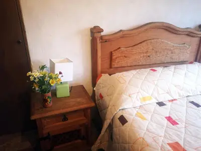 Cama o camas de una habitación en Casa de campo vacacional 