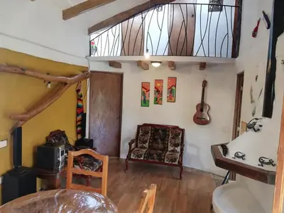 Zona de estar de Casa de campo vacacional 