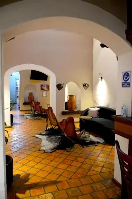 Zona de estar de Hotel San Francisco Tlaxcala