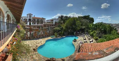 Piscina en o cerca de Posada de la Mision, Hotel Museo y Jardin
