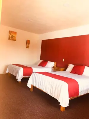 Cama o camas de una habitación en Hotel Campestre Don Luis