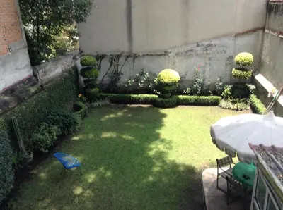 Jardín al aire libre en Hostal Centro de Coyoacan