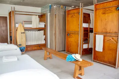 Cama o camas de una habitación en Casa Daikiri Hostel & Suites