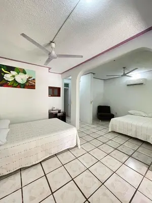 Cama o camas de una habitación en Casa Huatulco