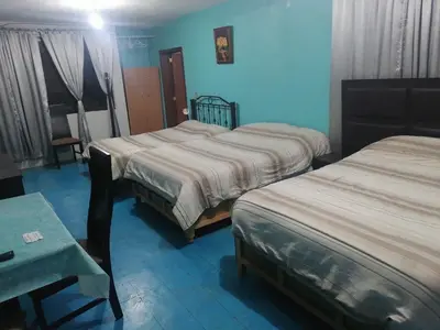 Cama o camas de una habitación en Hospedaje La Cienega
