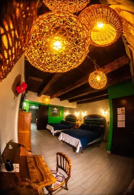 Zona de estar de Posada de la Virgen