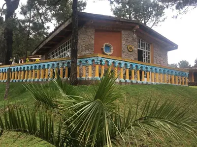Jardín al aire libre en Rancho Escondido Casa Goyri