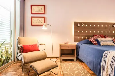 Cama o camas de una habitación en Departamento Reforma