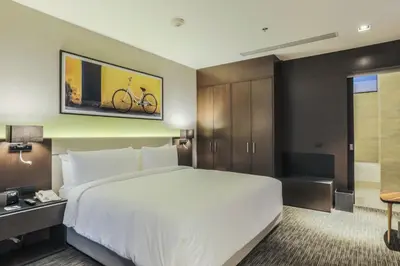 Cama o camas de una habitación en Four Points by Sheraton Puebla