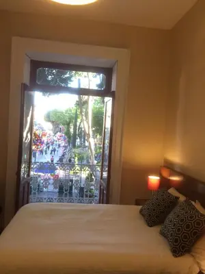 Cama o camas de una habitación en Zocalo SUPER VISTA
