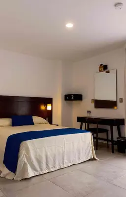 Cama o camas de una habitación en Hotel Real Alma