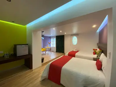 Cama o camas de una habitación en Hotel Imperial