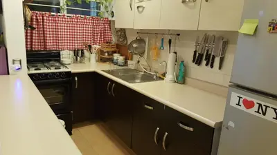 Una cocina o zona de cocina en Cozy & Full Apt in Coyoacan Great for Long Stays