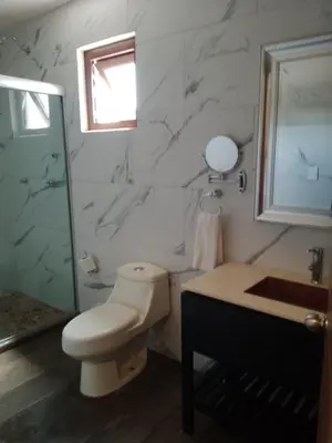 Un baño de Mansion Azul Cholula