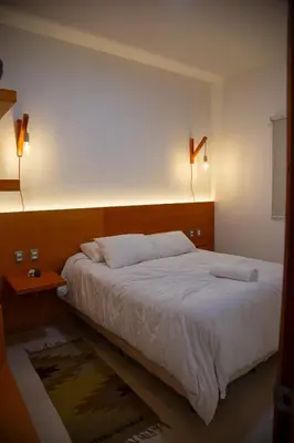 Cama o camas de una habitación en Comala Bed & Breakfast