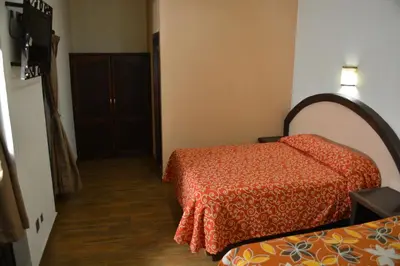 Cama o camas de una habitación en Hotel Barroco