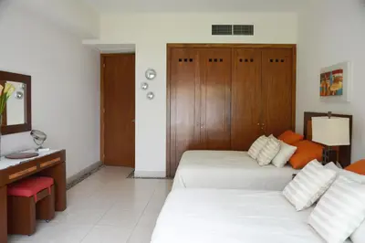 Cama o camas de una habitación en Condo Mayan Lakes