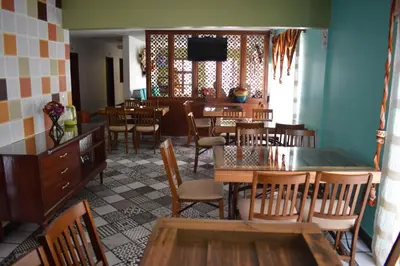 Un restaurante o sitio para comer en Hotel Las Candelas de Huamantla