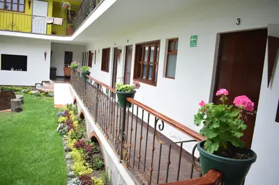 Jardín al aire libre en Hotel Las Candelas de Huamantla